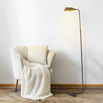 Cotys 66" MidCentury Industrial Metal Adjustable Pharmacy LED Floor Lamp - JONATHAN Y